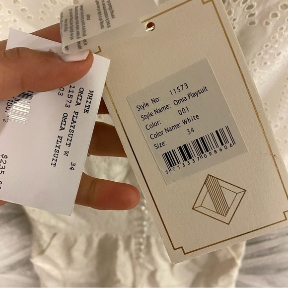 Notes Du Nord | OMIA Playsuit Romper White Crochet - Picture 5 of 11